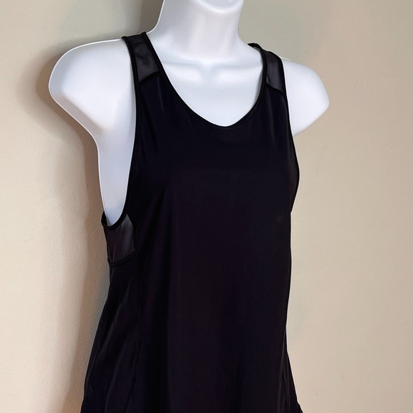 Lululemon Sculpt Tank II Top Size 2 Black Mesh Athleisure Activewear Gym Workout - Picture 3 of 11